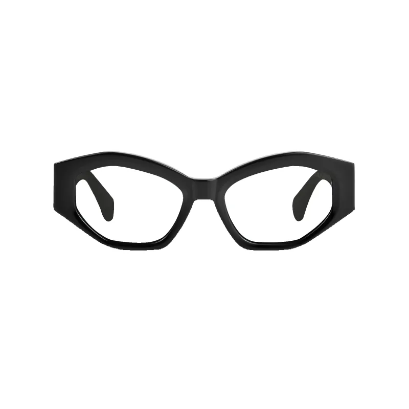 Mia Black Frame Glasses made by Dima Eyewear