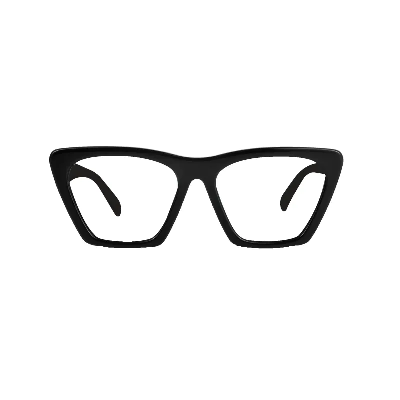 Gleam Black Frame Glasses made by Dima Eyewear