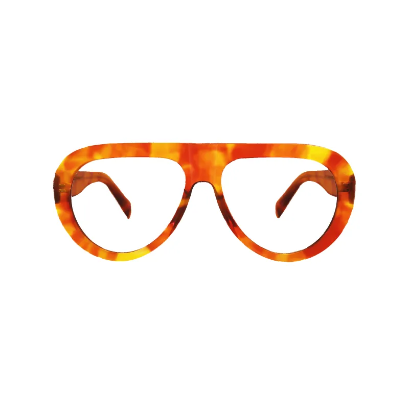 Aggie Amber Tortoise Frame Glasses made by Dima Eyewear
