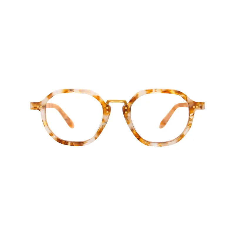 Luxis Brown Pearl Frame Glasses made by Dima Eyewear
