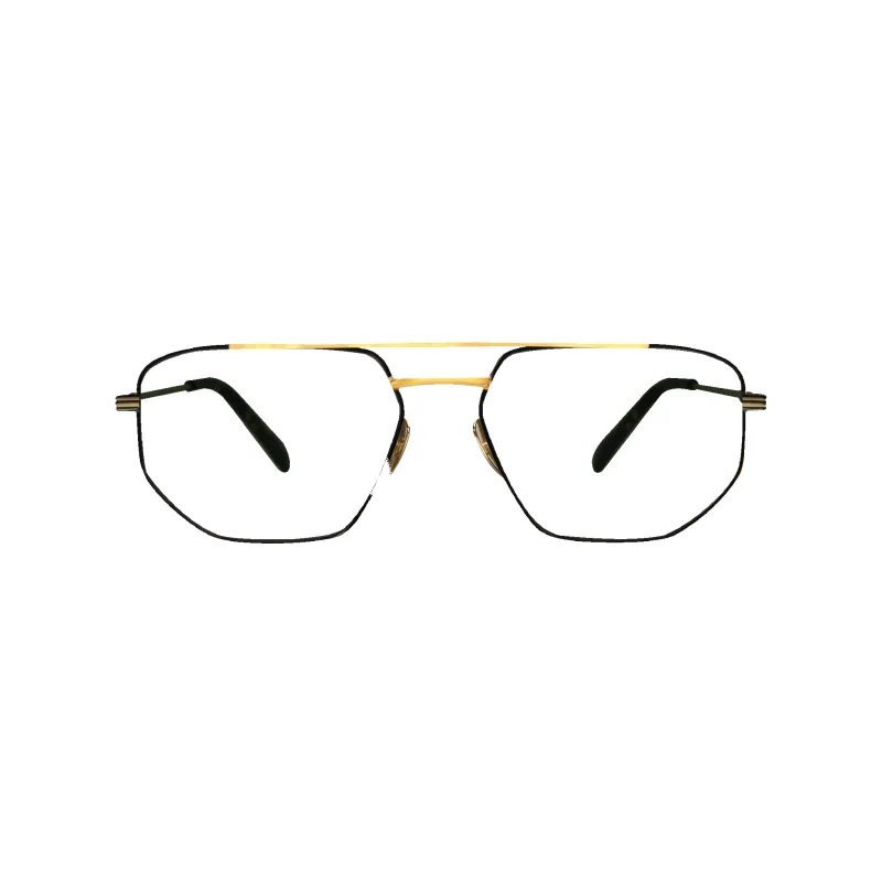 Rydar Black W Gold Bar Frame Glasses sold by Dima Eyewear