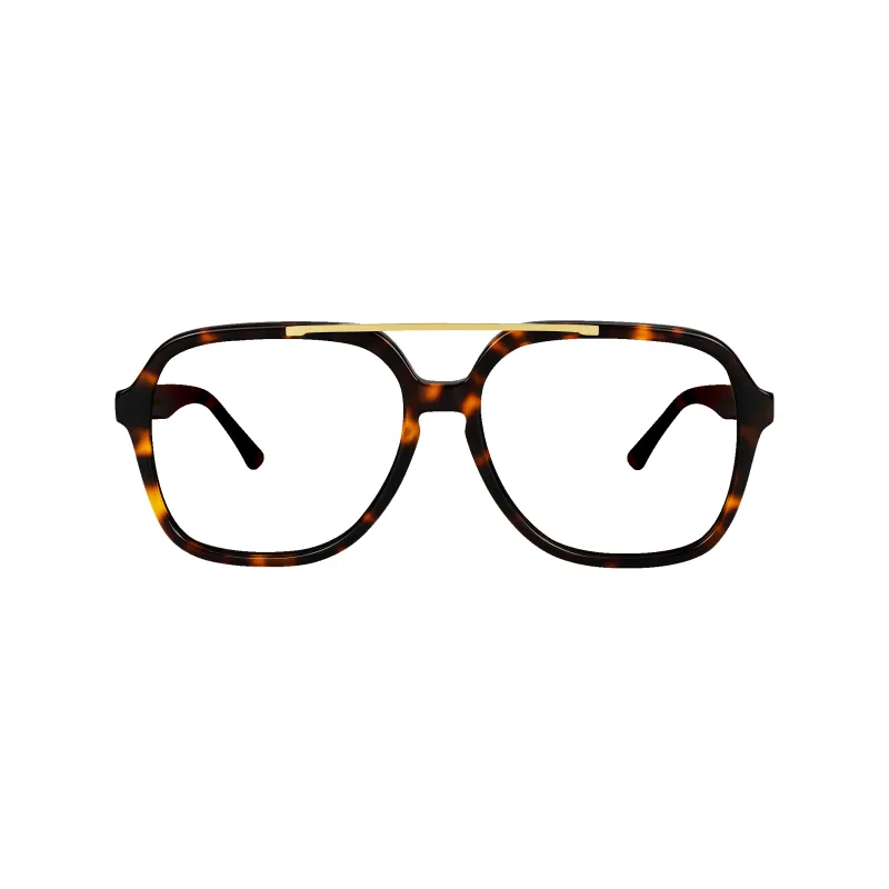 Vista Brown Tortoise Frame Glasses made by Dima Eyewear