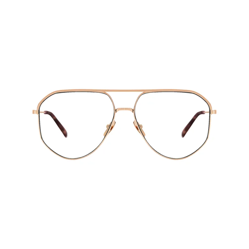Nova Rose Gold/Pink Tortoise Frame Glasses made by Dima Eyewear