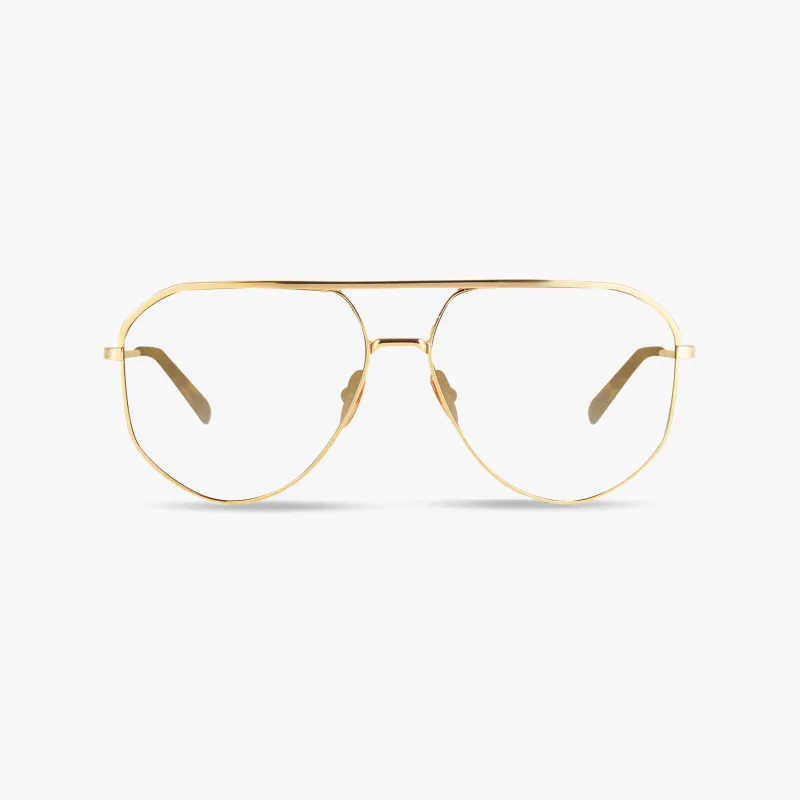 Nova Gold/Crystal Wine Frame Glasses made by Dima Eyewear