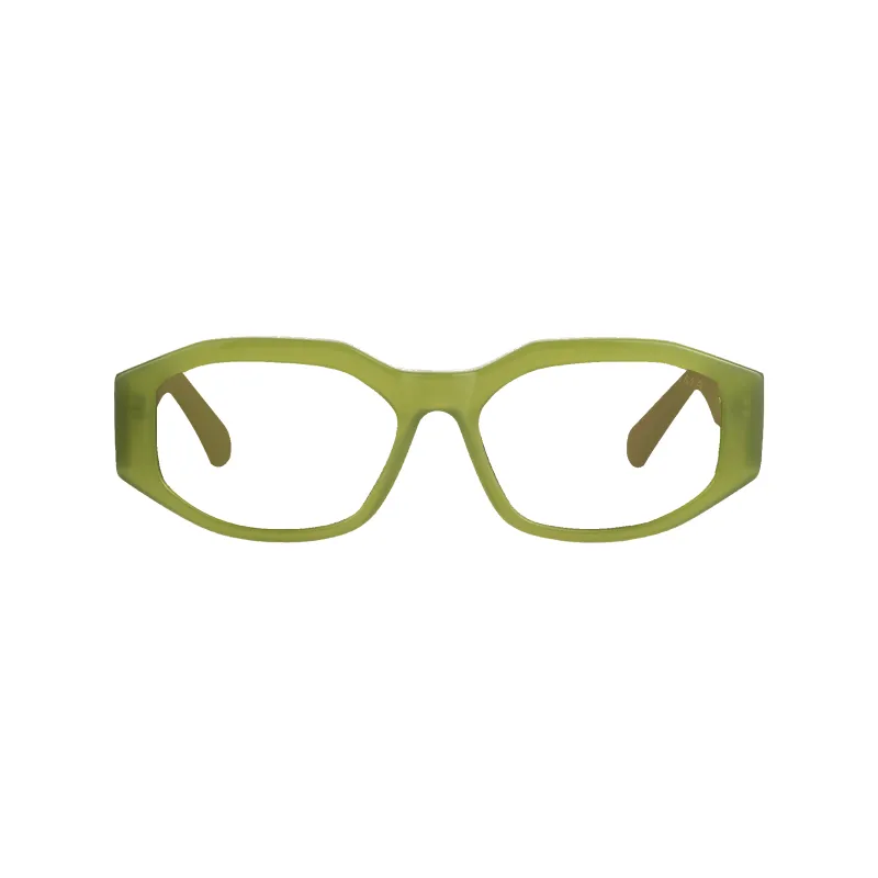Fleur Milky Olive Frame Glasses sold by Dima Eyewear