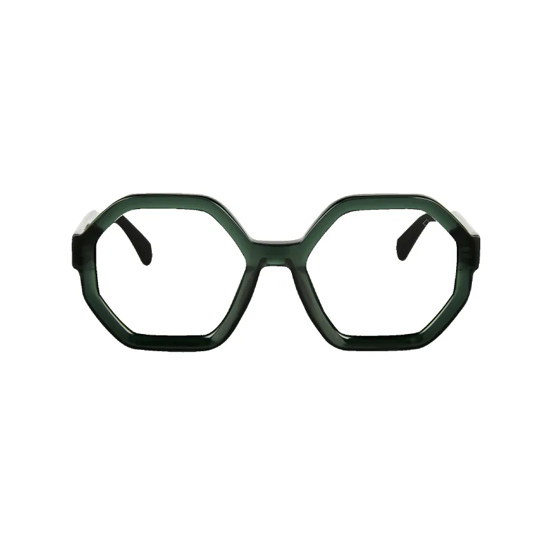 Aria Crystal Green Frame Glasses sold by Dima Eyewear
