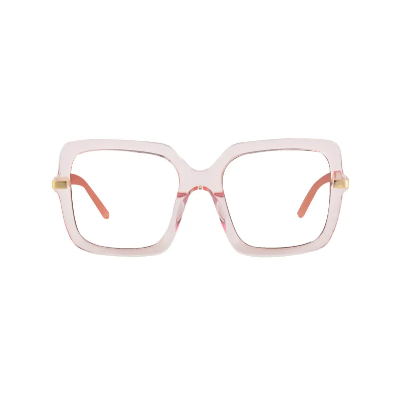 Deena Crystal Pink Frame Glasses made by Dima Eyewear