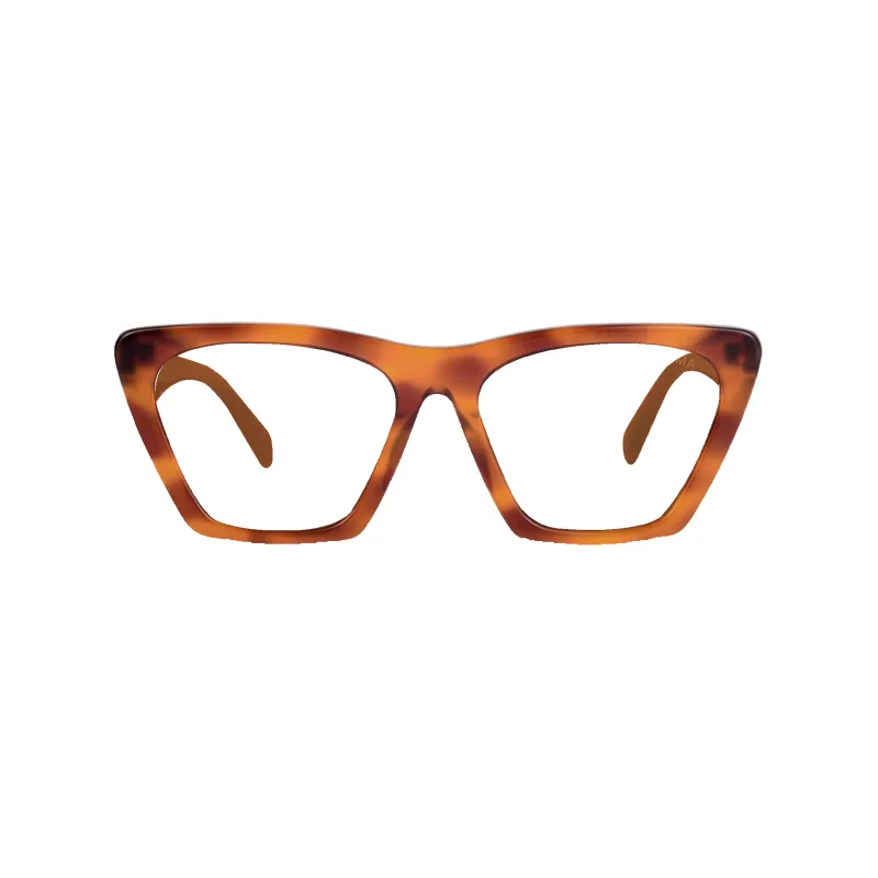 Gleam Amber Tortoise Frame Glasses made by Dima Eyewear
