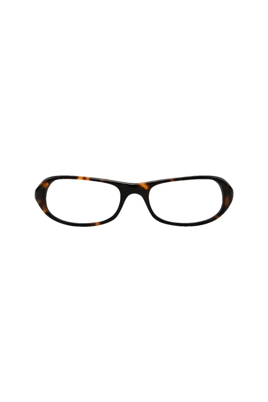 Linea Dark Tortoise Frame Glasses made by Dima Eyewear