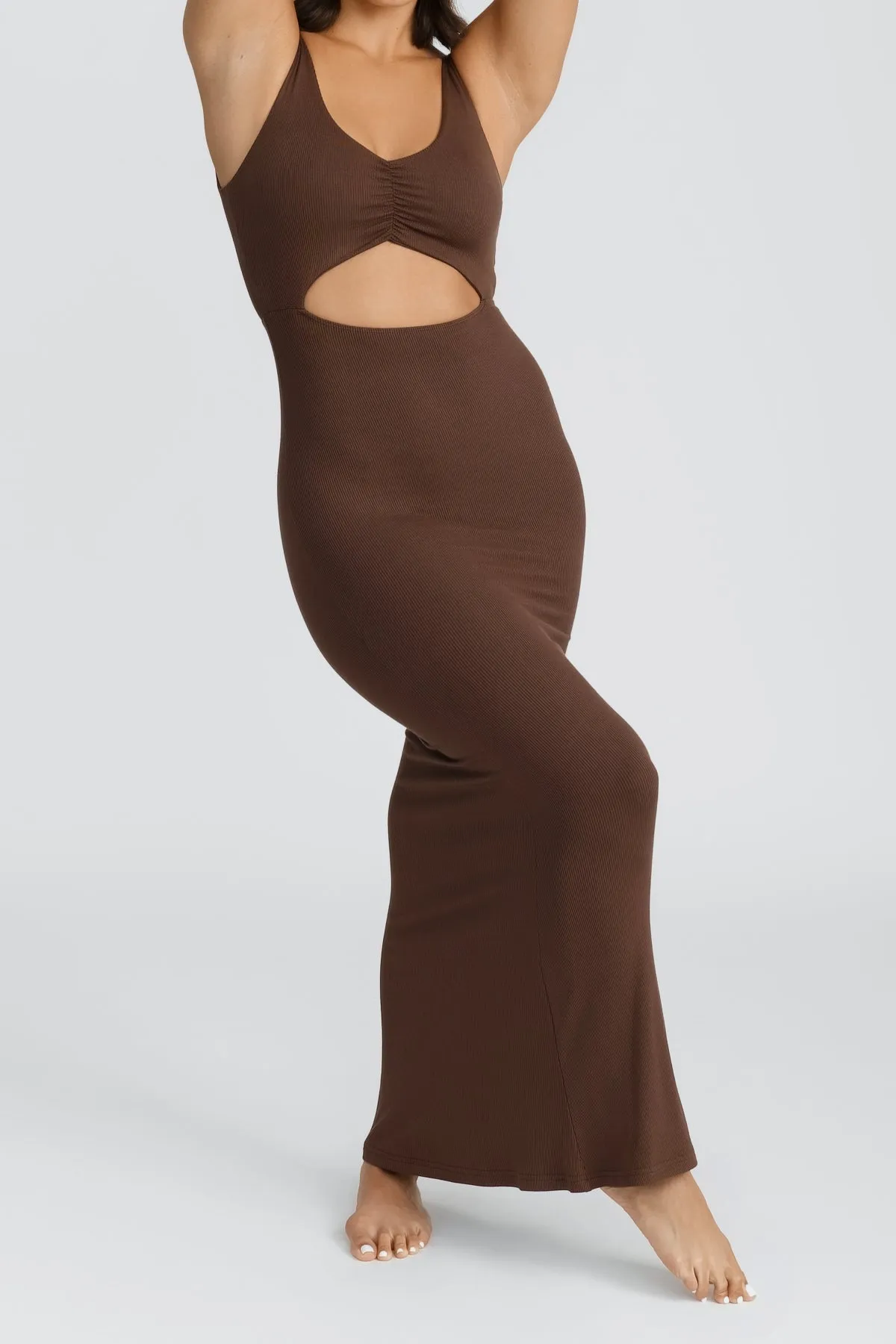 Reily Maxi Dress - Chocolate sold by Riot Swim product image thumbnail 3