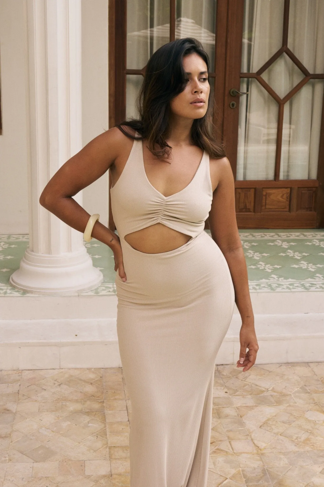Reily Maxi Dress - Coconut sold by Riot Swim product image thumbnail 3