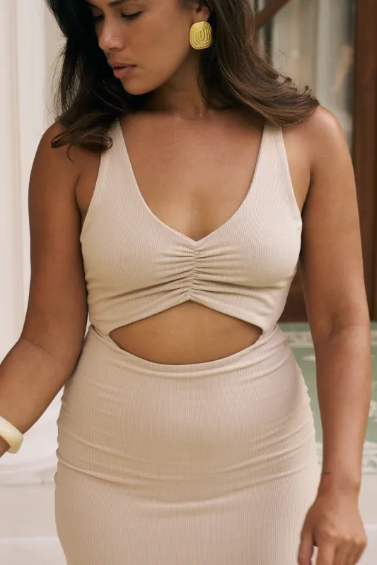 Reily Maxi Dress - Coconut made by Riot Swim