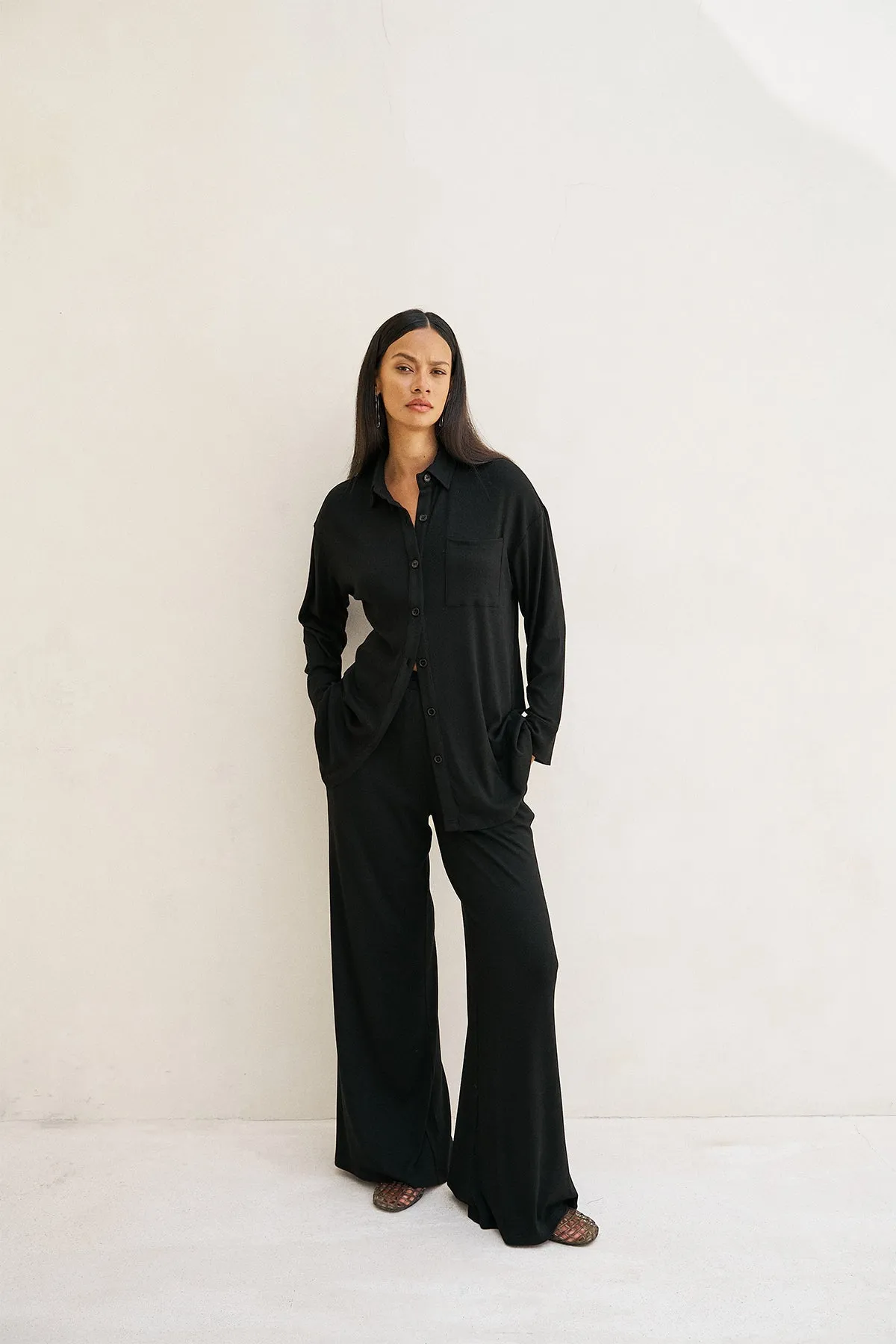 Camden Button Down - Black sold by Riot Swim product image thumbnail 3