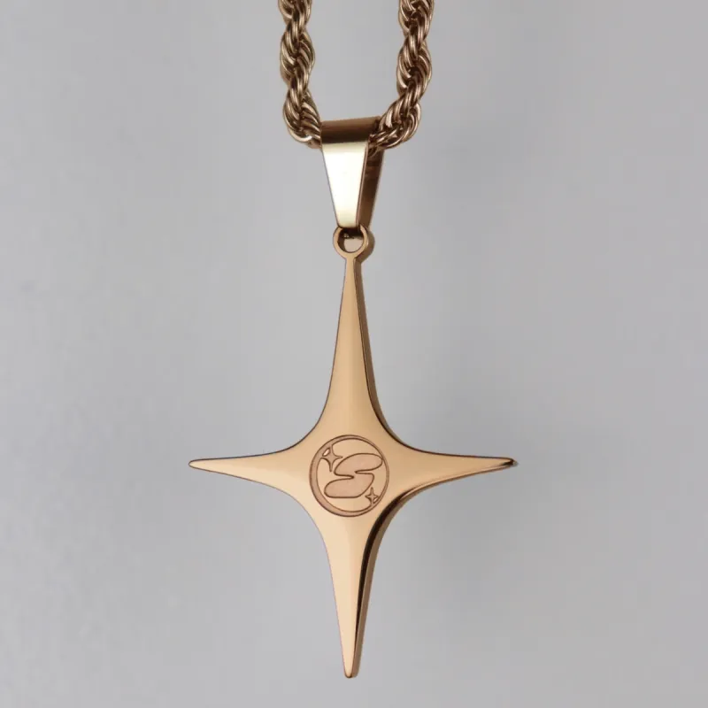 ROSE GOLD STAR PENDANT sold by STNR