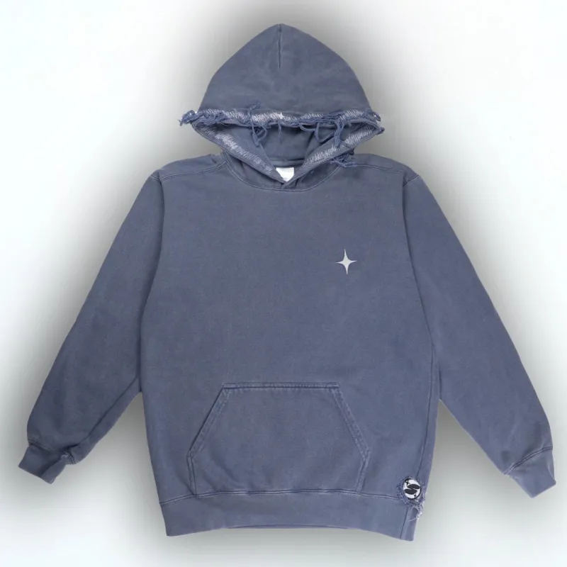 DISTRESSED TRAVELING STAR HOODIE sold by STNR