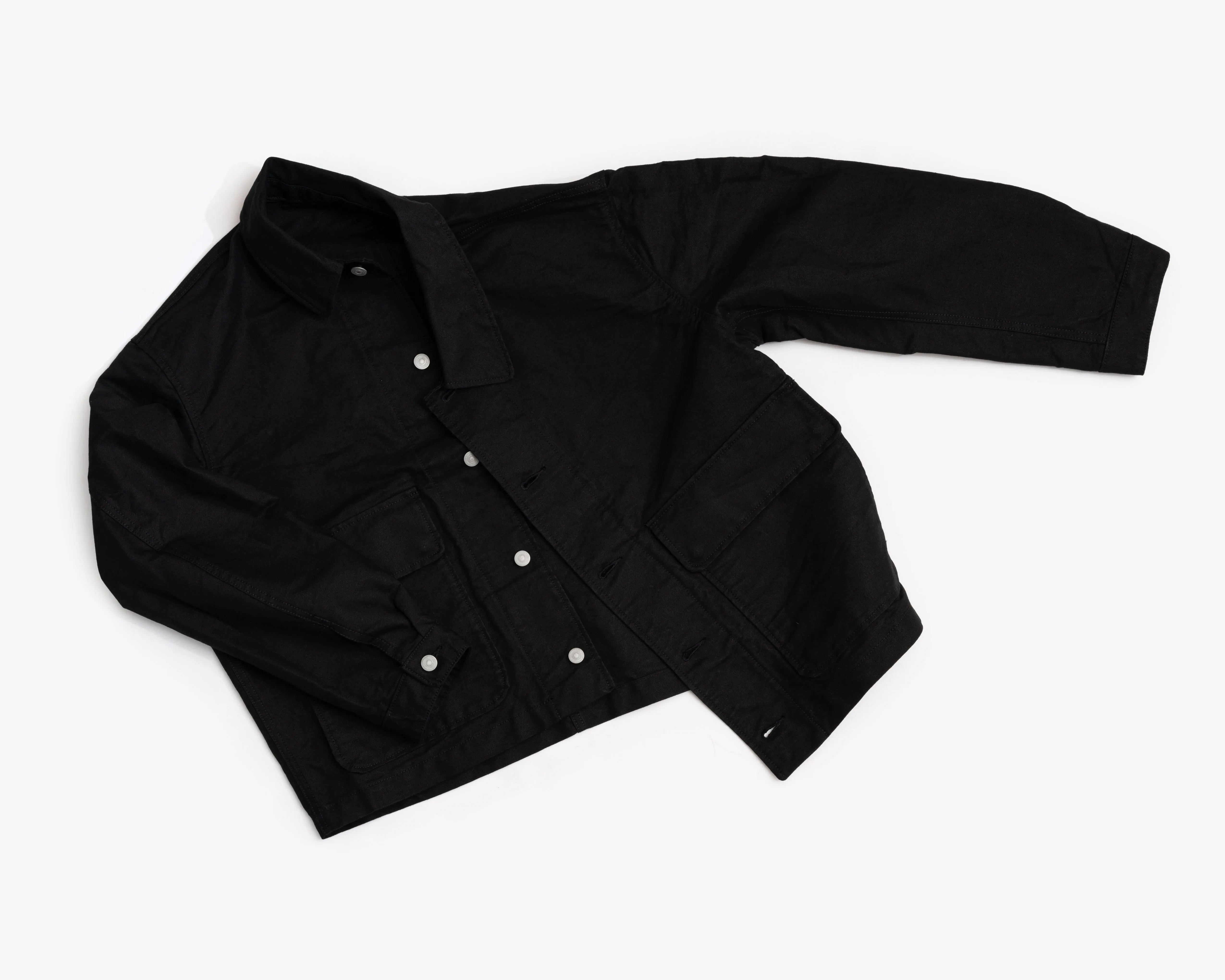 REPLICA JACKET - BLACK COTTON WASHI DUCK sold by James Coward product image thumbnail 4
