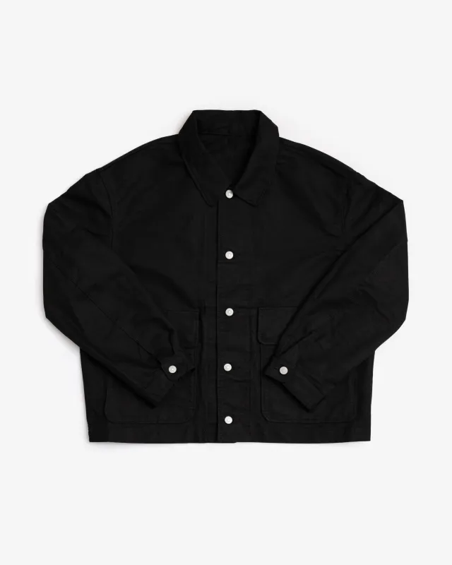 REPLICA JACKET - BLACK COTTON WASHI DUCK sold by James Coward