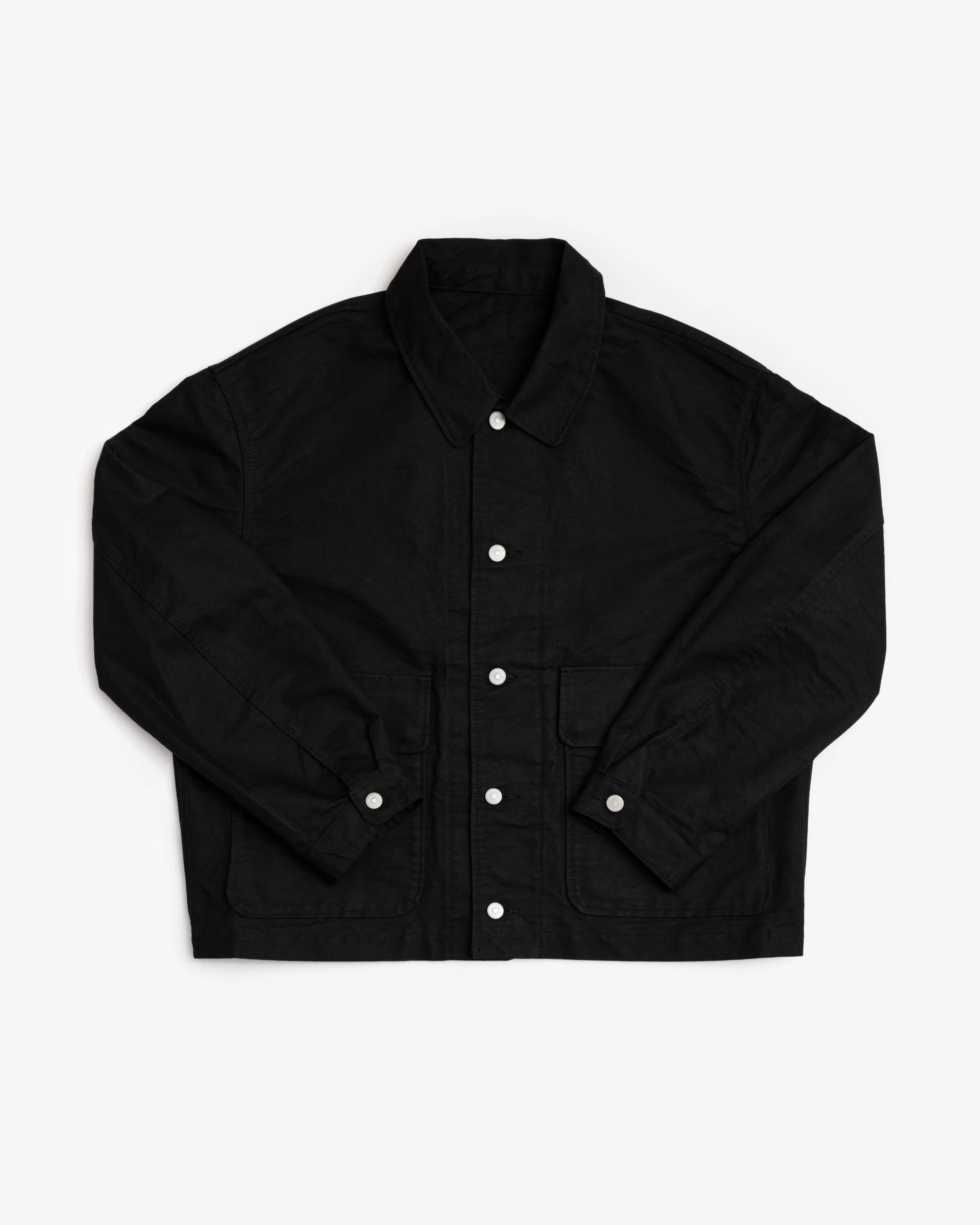 REPLICA JACKET - BLACK COTTON WASHI DUCK sold by James Coward