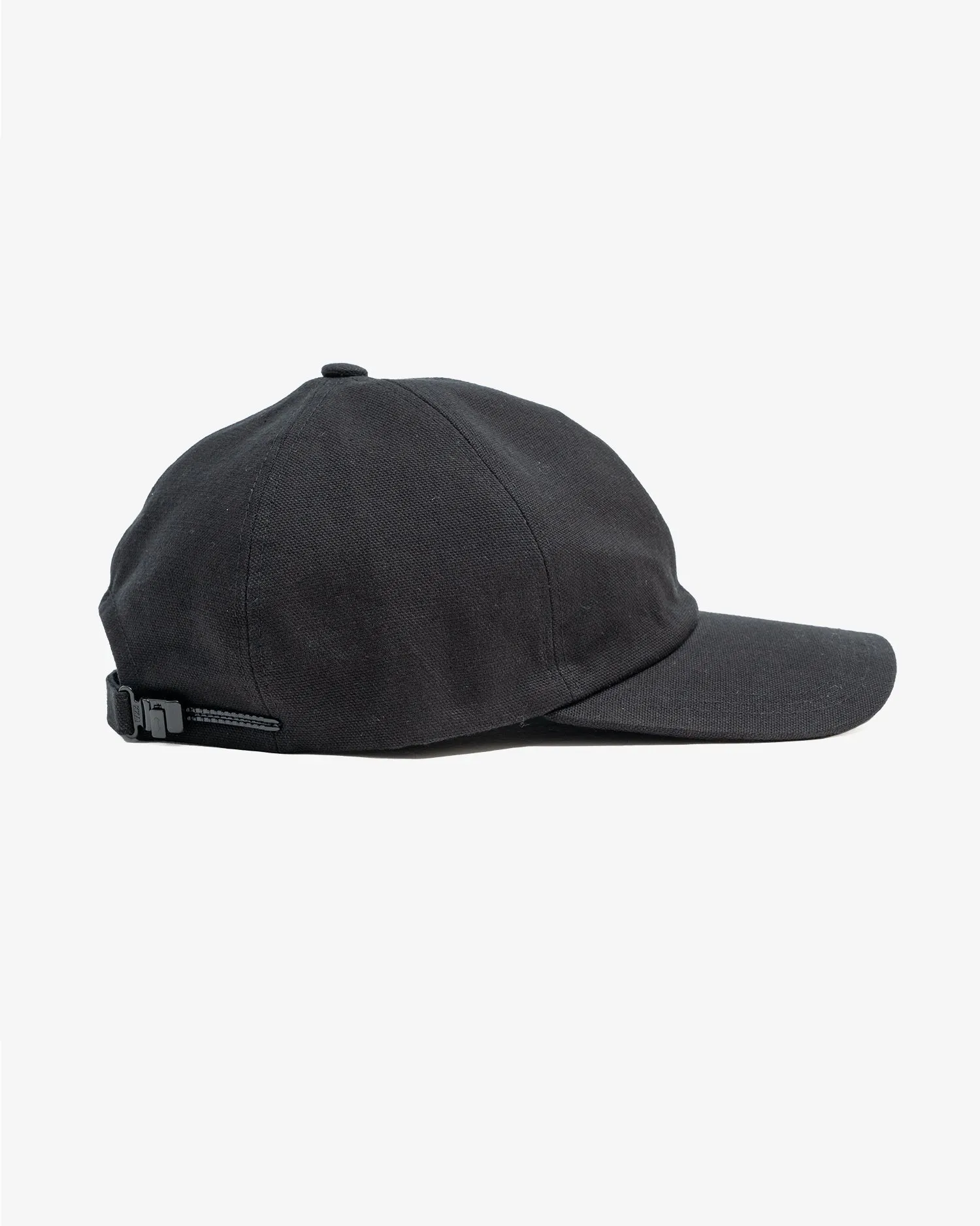 6 PANEL CAP - BLACK COTTON WASHI OXFORD sold by James Coward