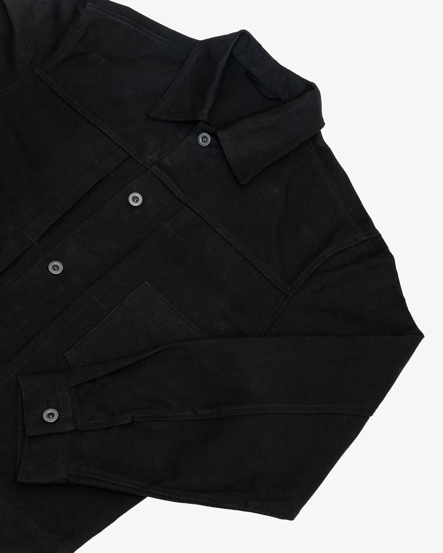 RANGE JACKET - BLACK COTTON WASHI OXFORD CLOTH sold by James Coward product image thumbnail 2