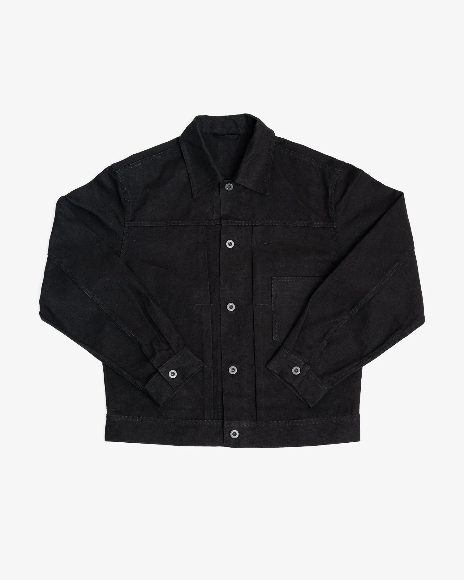 RANGE JACKET - BLACK COTTON WASHI OXFORD CLOTH sold by James Coward