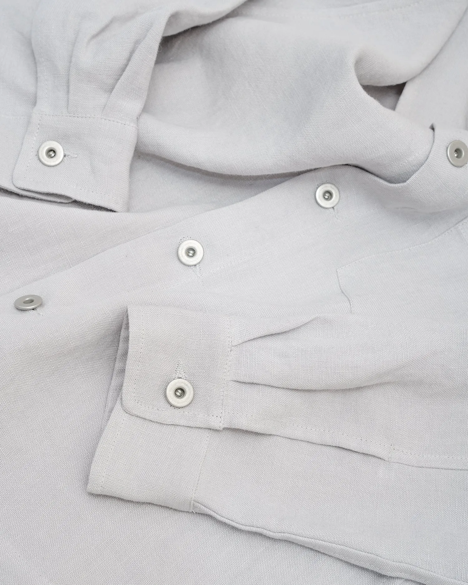 TRAVAIL SHIRT - CORSICA SKY WELTERWEIGHT LINEN sold by James Coward product image thumbnail 3