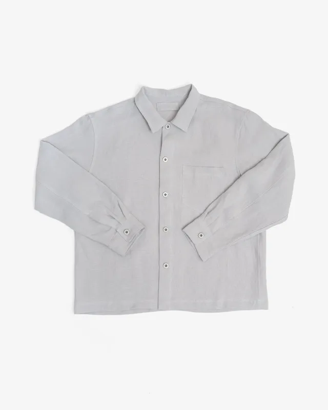 TRAVAIL SHIRT - CORSICA SKY WELTERWEIGHT LINEN sold by James Coward