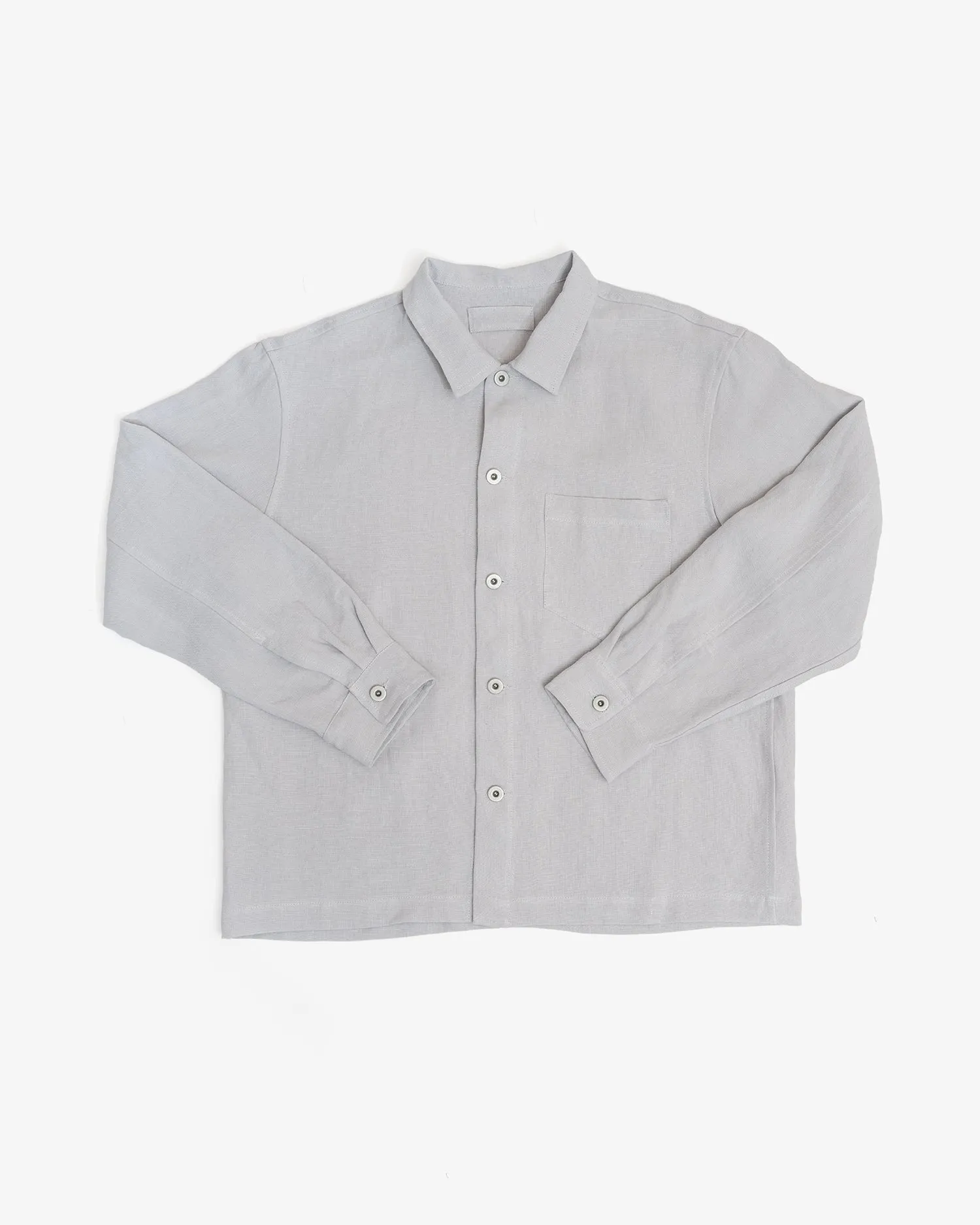TRAVAIL SHIRT - CORSICA SKY WELTERWEIGHT LINEN sold by James Coward