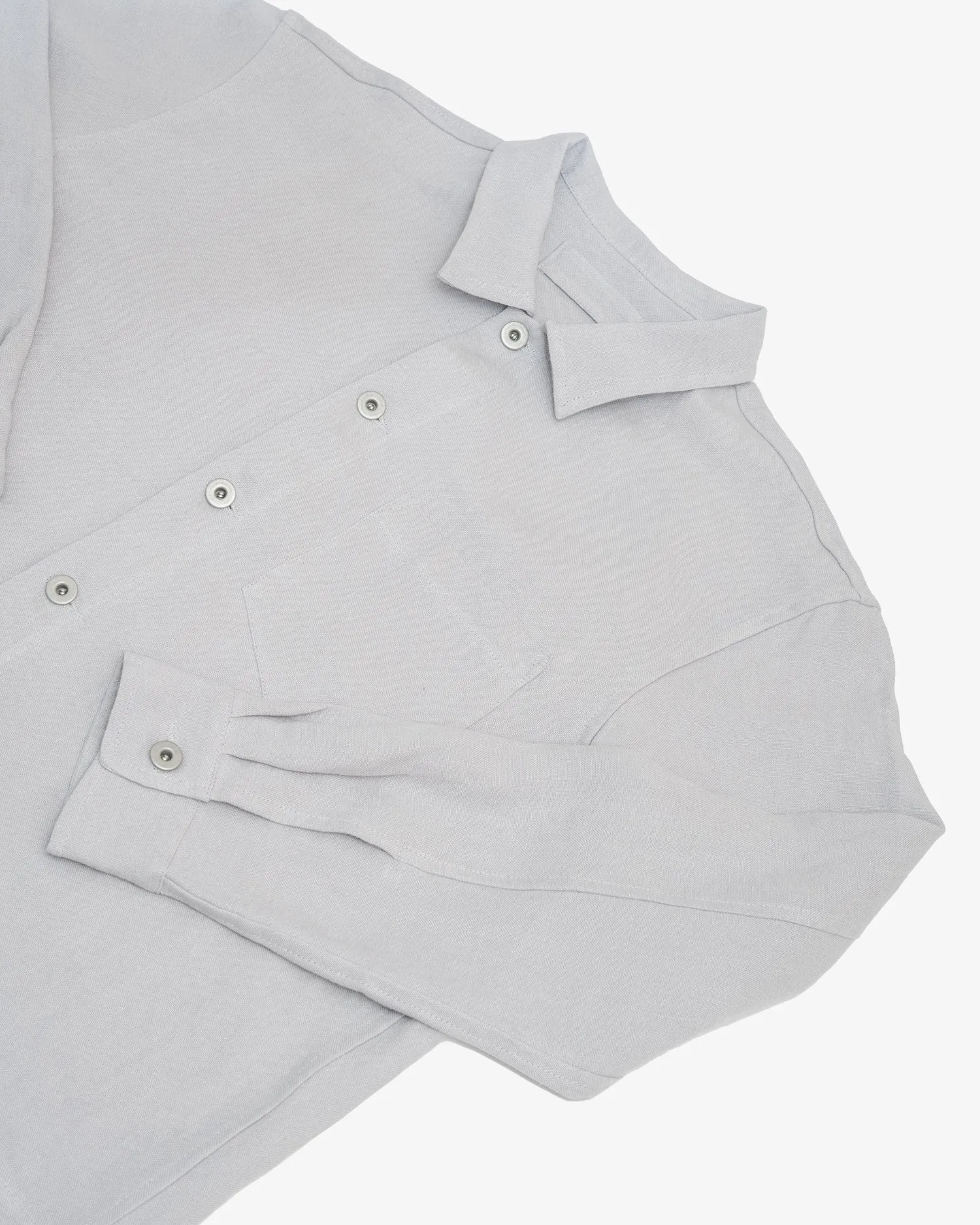 TRAVAIL SHIRT - CORSICA SKY WELTERWEIGHT LINEN sold by James Coward product image thumbnail 2