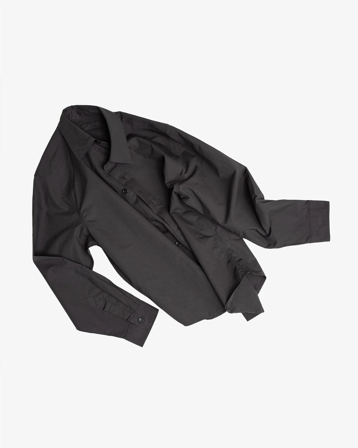 FILTER SHIRT - CHARCOAL COTTON WASHI sold by James Coward product image thumbnail 5