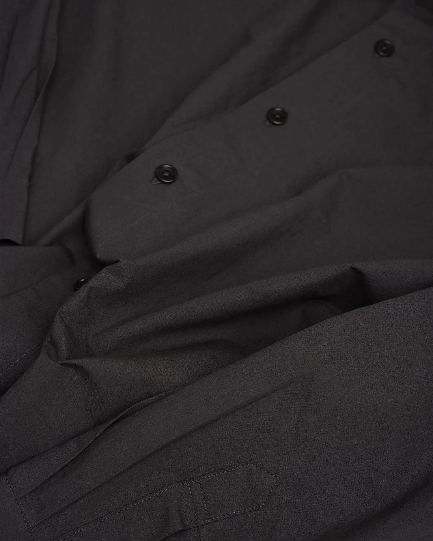 FILTER SHIRT - CHARCOAL COTTON WASHI sold by James Coward product image thumbnail 4