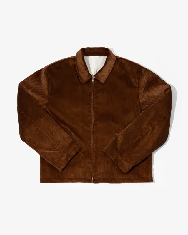 SITE JACKET - BROWN ITALIAN 10 WALE CORDUROY sold by James Coward