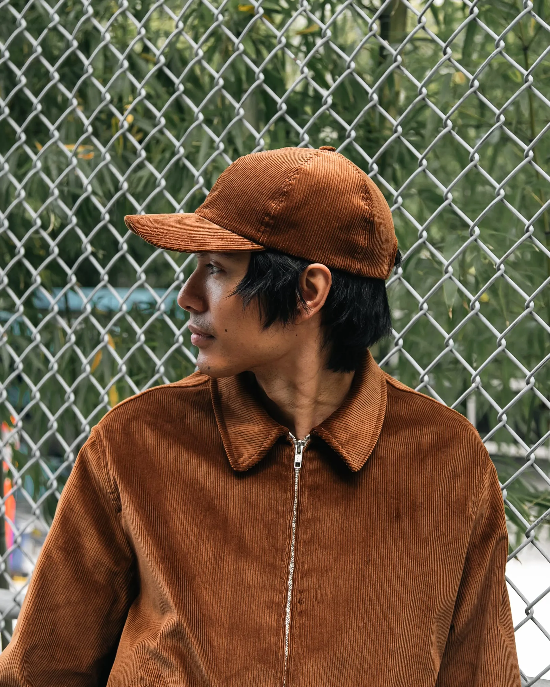 6 PANEL CAP - BROWN 10 WALE ITALIAN CORDUROY sold by James Coward product image thumbnail 2