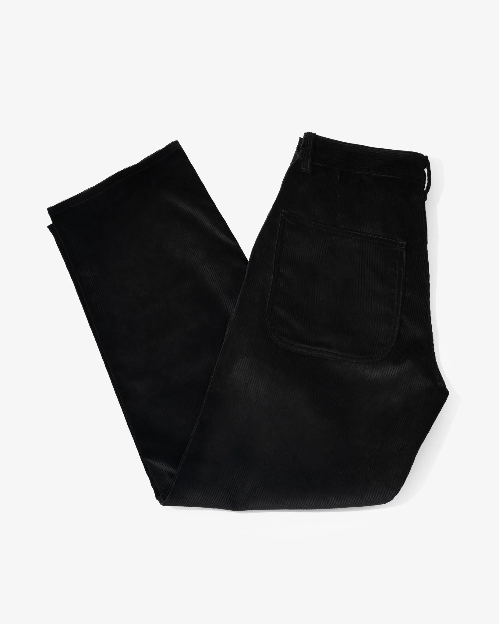 WIDE TROUSER - BLACK ITALIAN 8 WALE CORDUROY sold by James Coward product image thumbnail 5