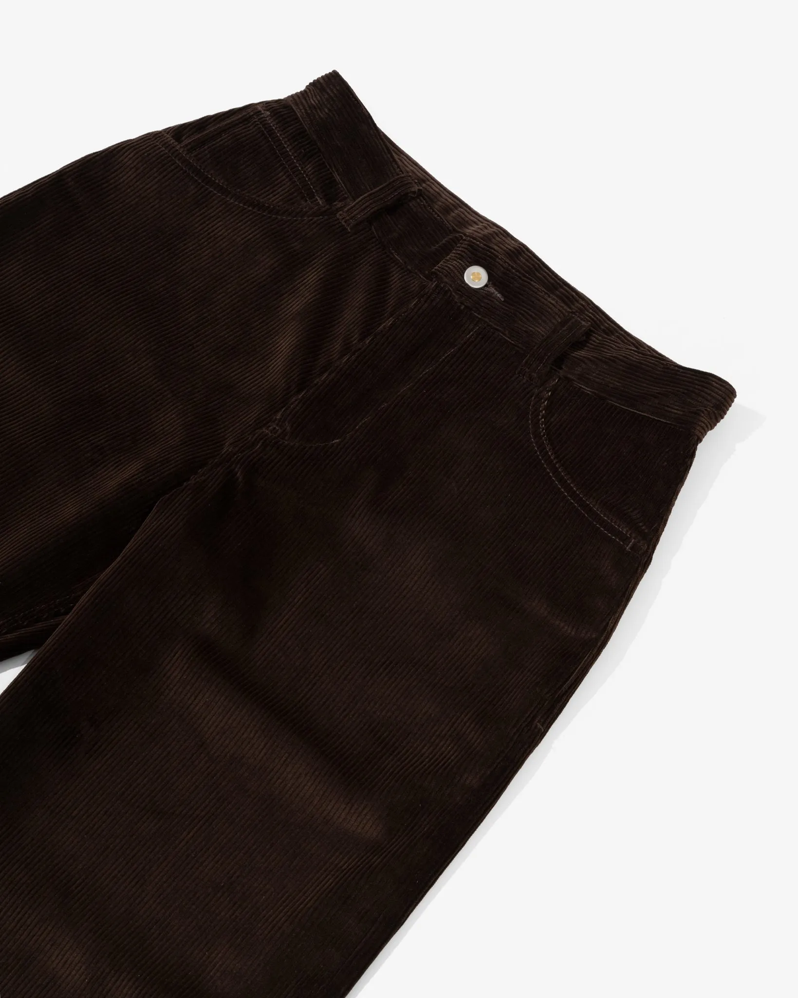 WIDE TROUSER - DARK BROWN ITALIAN 8 WALE CORDUROY sold by James Coward product image thumbnail 2