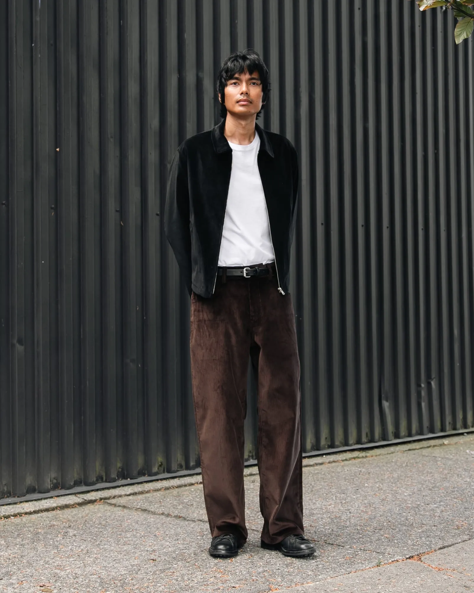 WIDE TROUSER - DARK BROWN ITALIAN 8 WALE CORDUROY sold by James Coward product image thumbnail 3