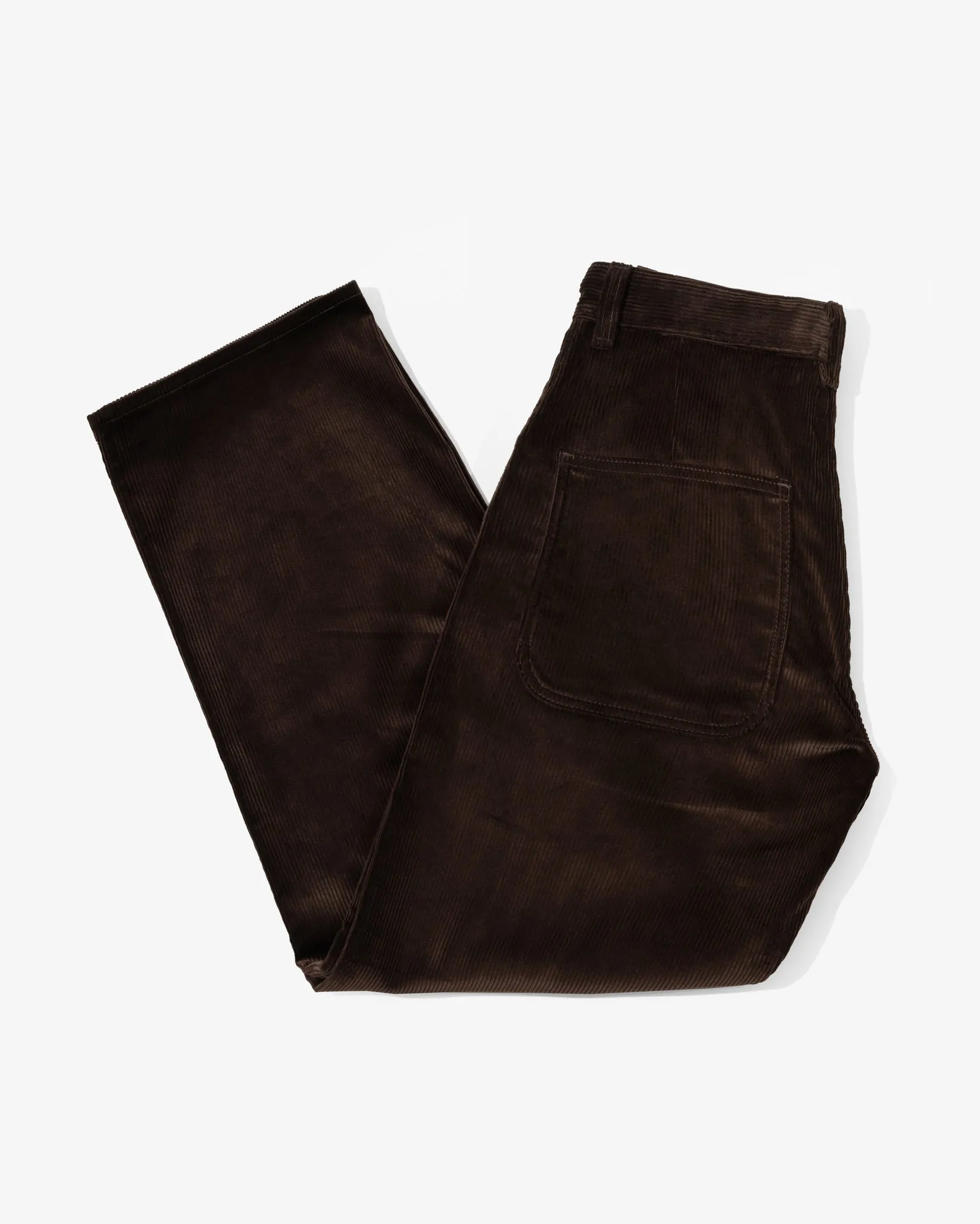 WIDE TROUSER - DARK BROWN ITALIAN 8 WALE CORDUROY sold by James Coward product image thumbnail 5