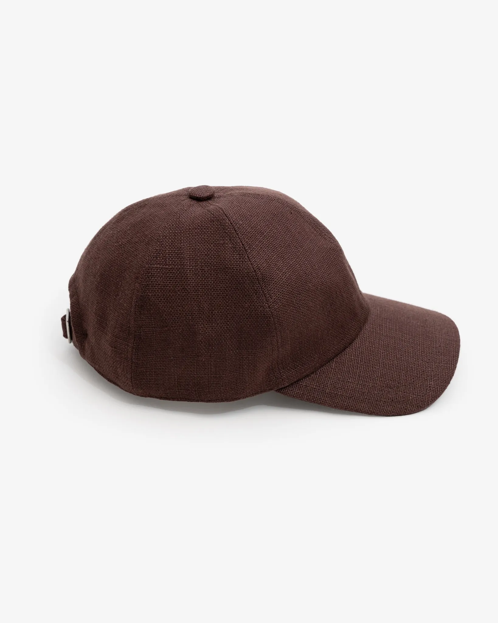 6 PANEL CAP - CHESTNUT BELGIAN LINEN sold by James Coward product image thumbnail 3