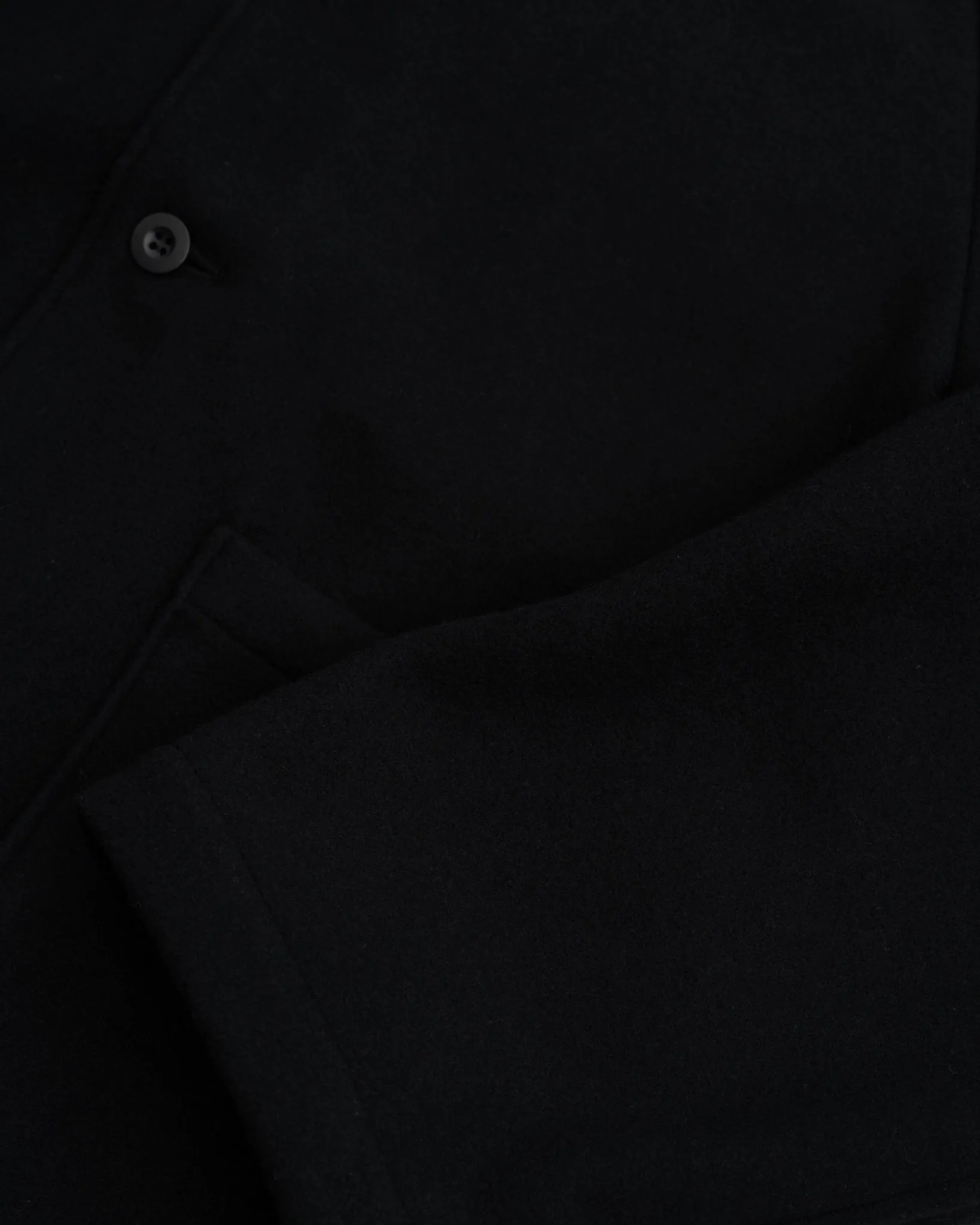RAMBLER COAT - BLACK WOOL FLANNEL sold by James Coward product image thumbnail 3