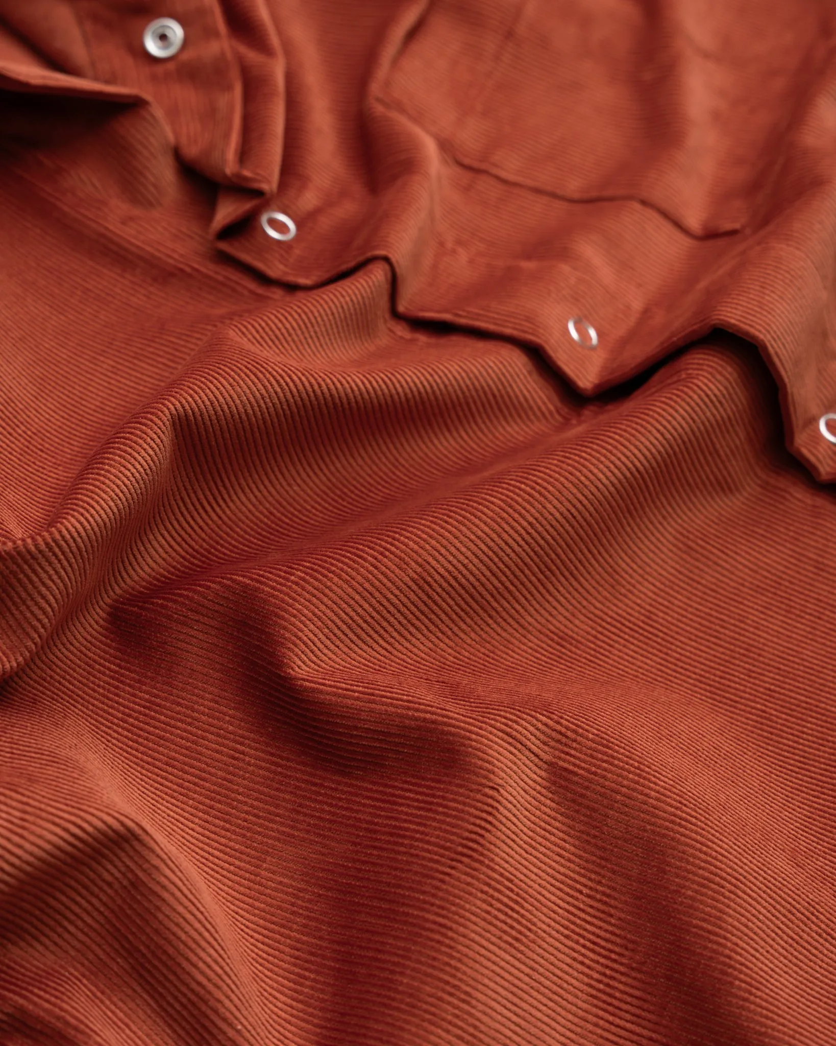 WORKSHOP SHIRT - RUST COTTON CORDUROY sold by James Coward product image thumbnail 4