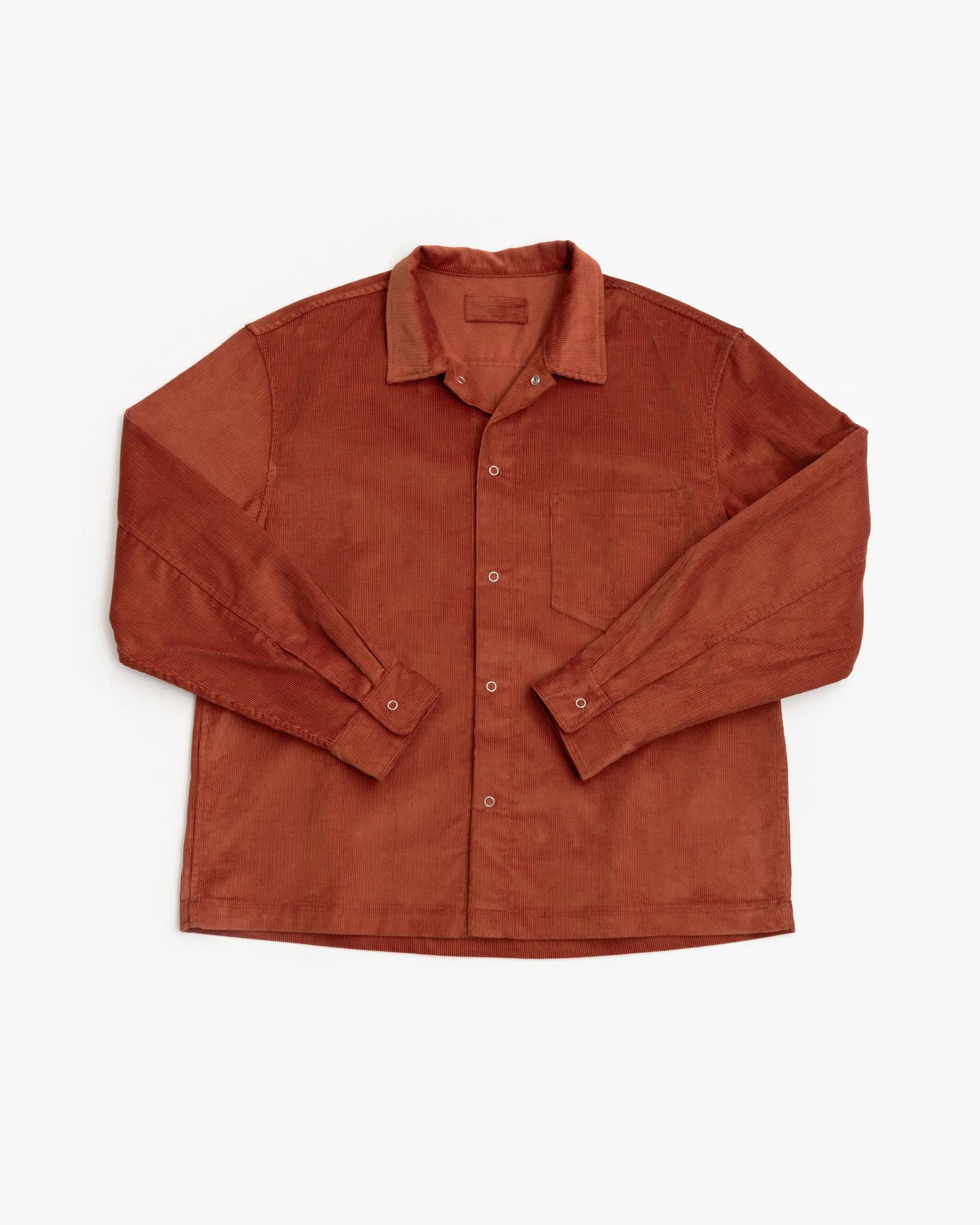 WORKSHOP SHIRT - RUST COTTON CORDUROY sold by James Coward