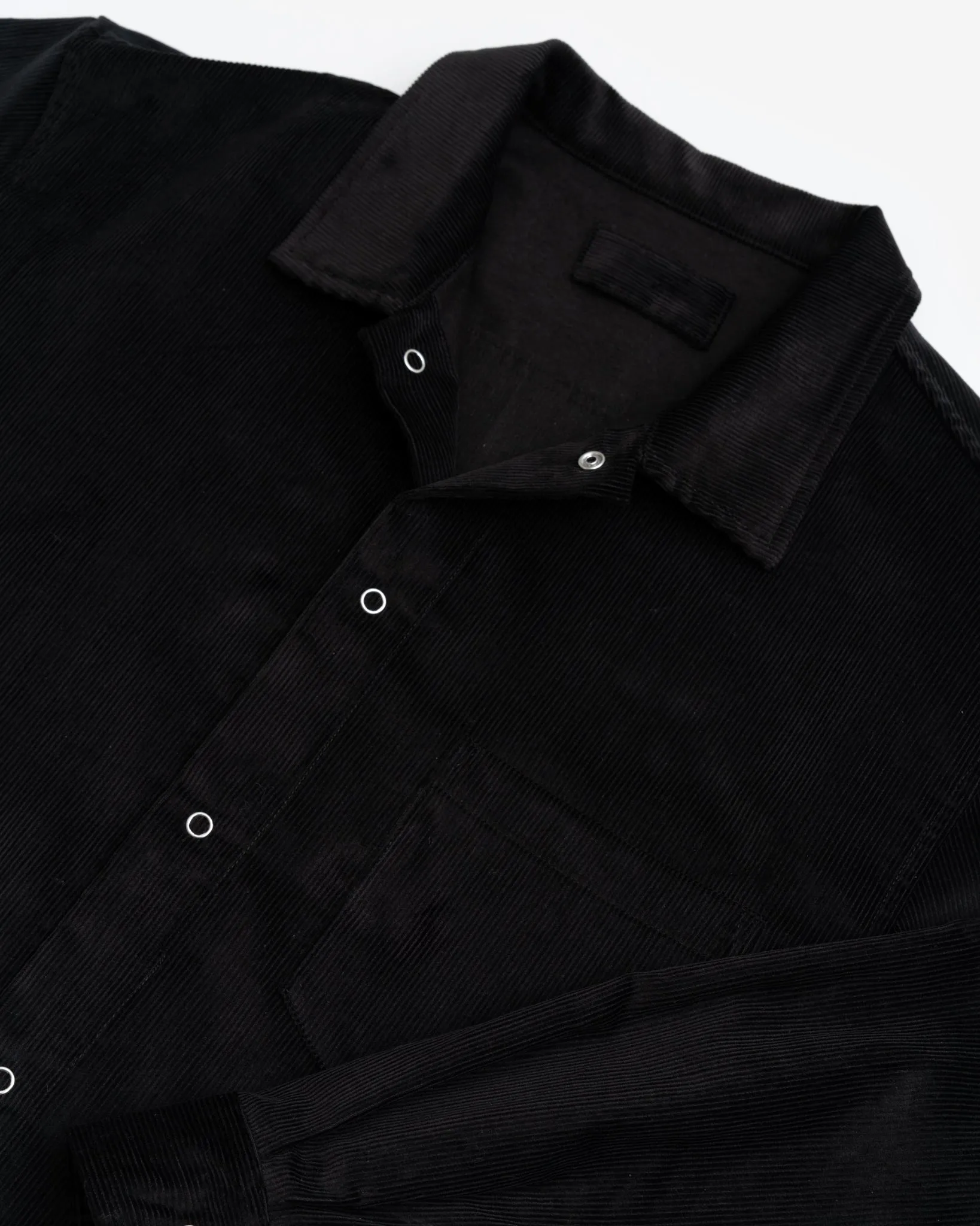 WORKSHOP SHIRT - BLACK COTTON CORDUROY sold by James Coward product image thumbnail 3
