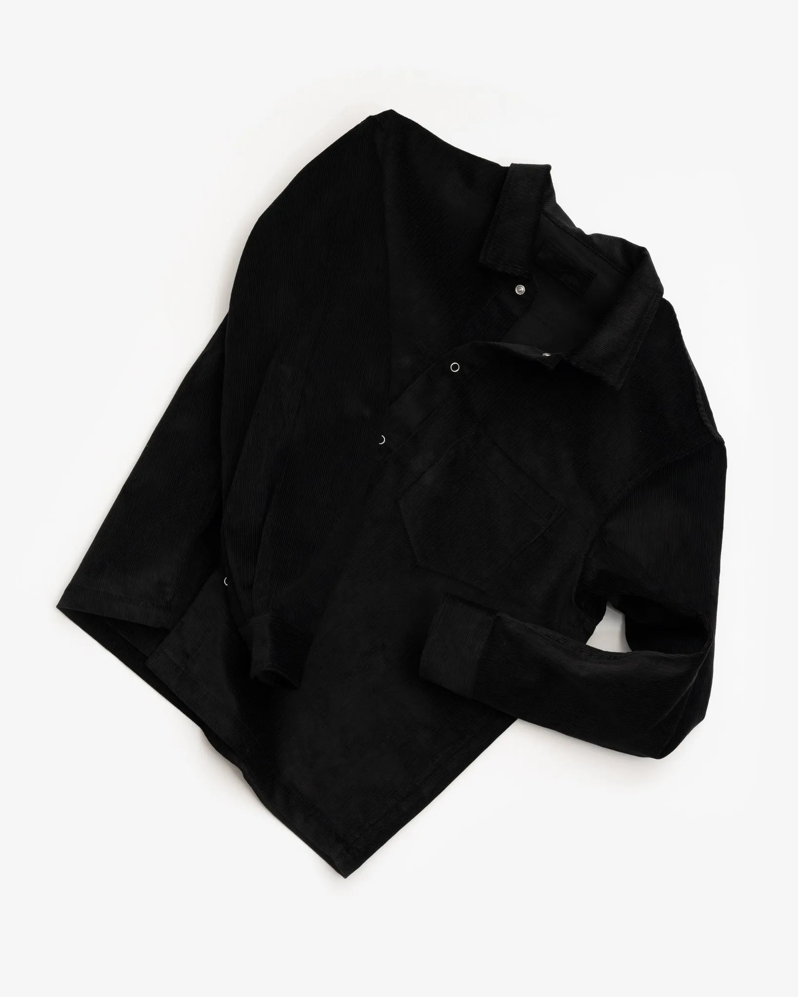 WORKSHOP SHIRT - BLACK COTTON CORDUROY sold by James Coward product image thumbnail 5