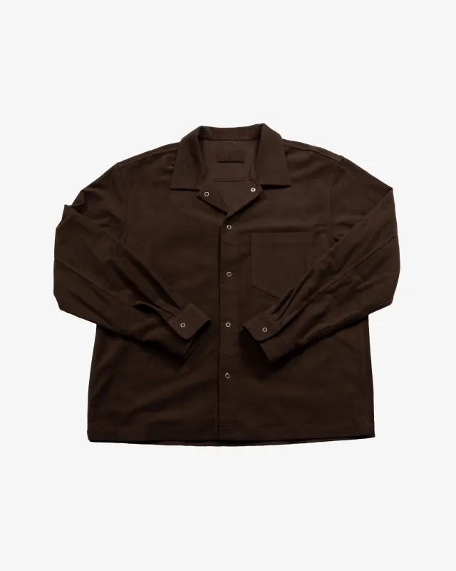 WORKSHOP SHIRT - MUD MOLESKIN sold by James Coward