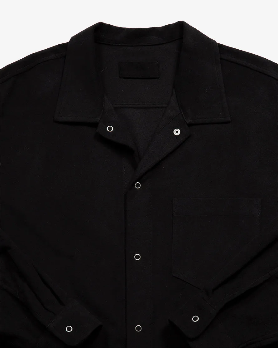 WORKSHOP SHIRT - BLACK MOLESKIN sold by James Coward product image thumbnail 3