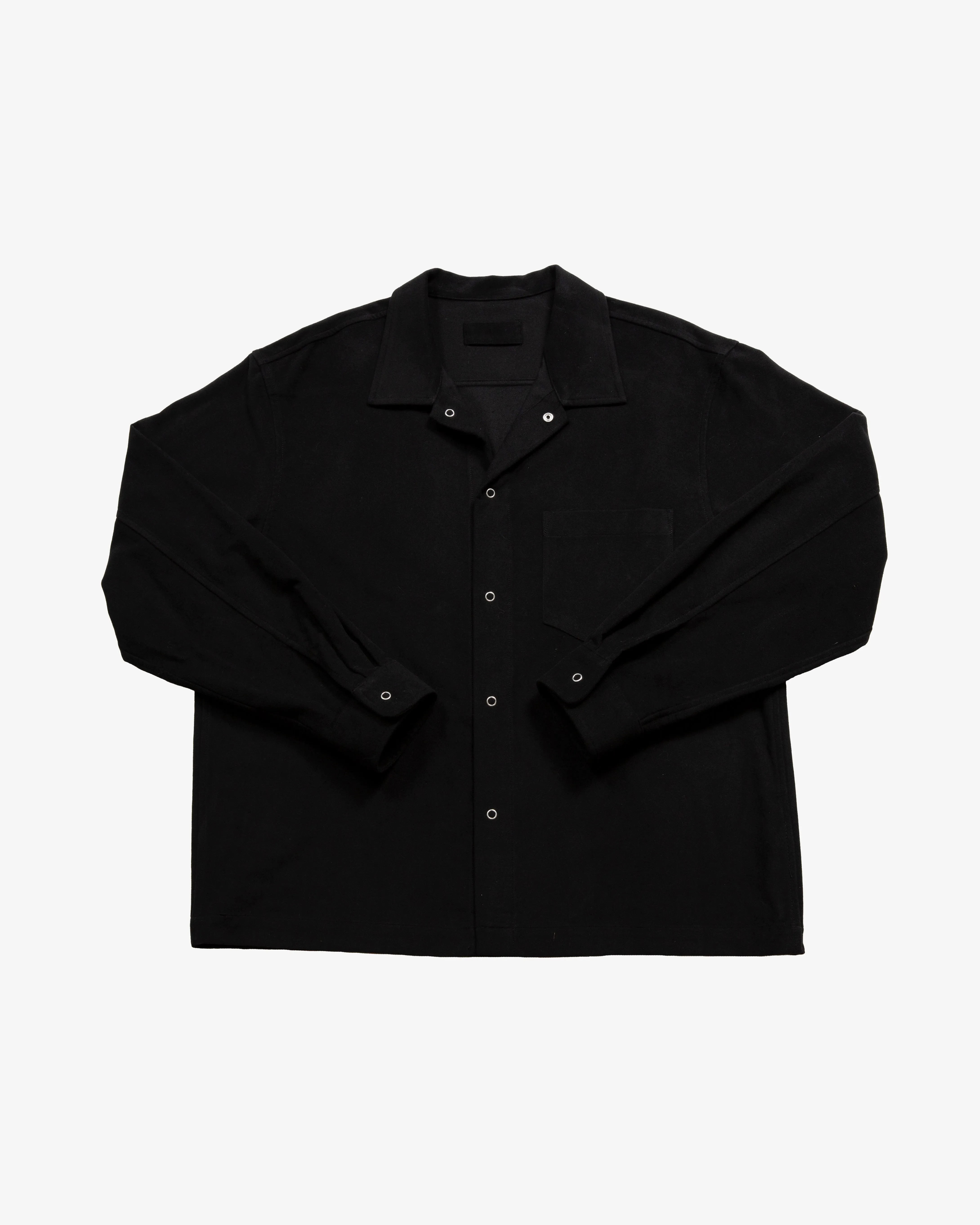WORKSHOP SHIRT - BLACK MOLESKIN sold by James Coward