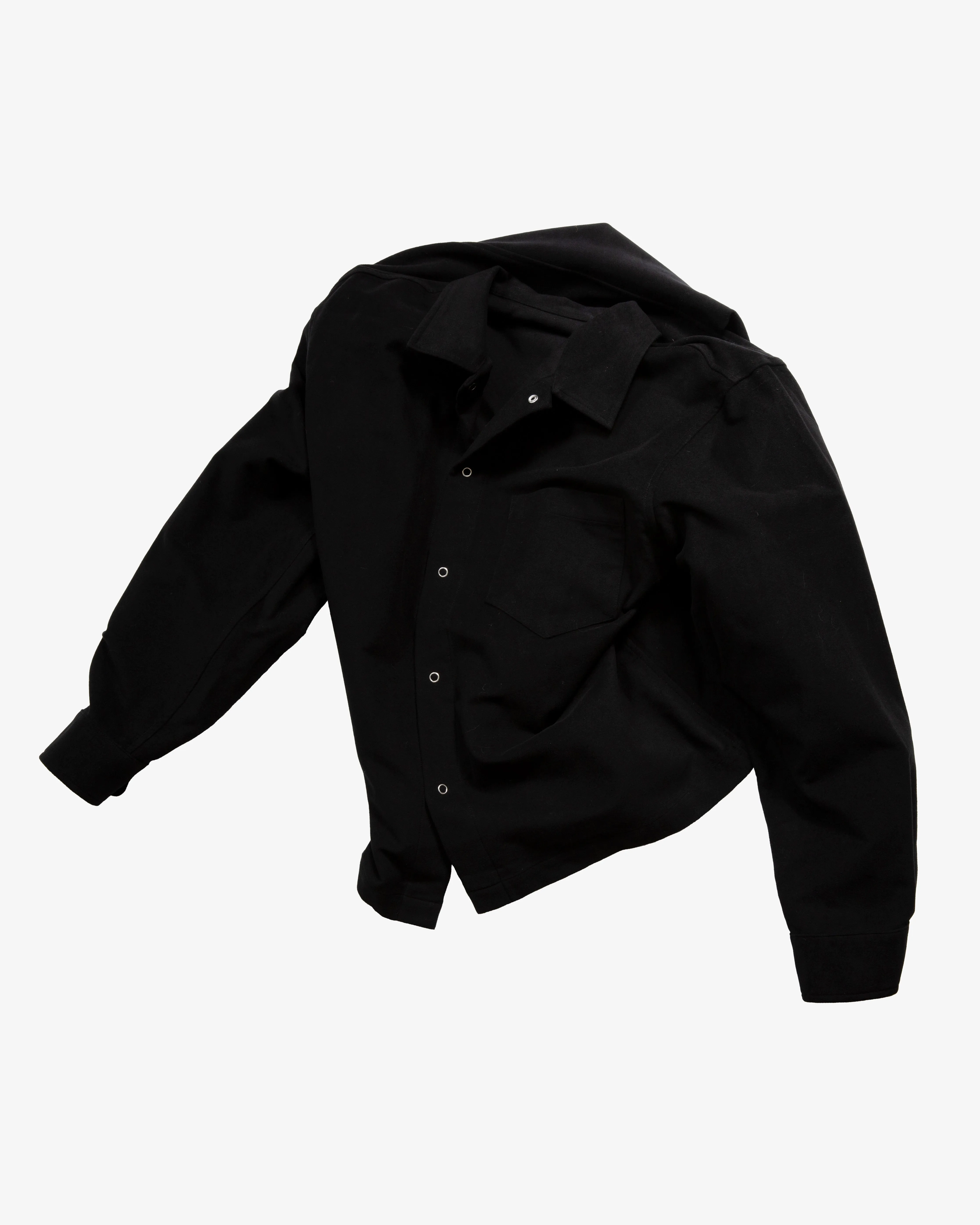 WORKSHOP SHIRT - BLACK MOLESKIN sold by James Coward product image thumbnail 4