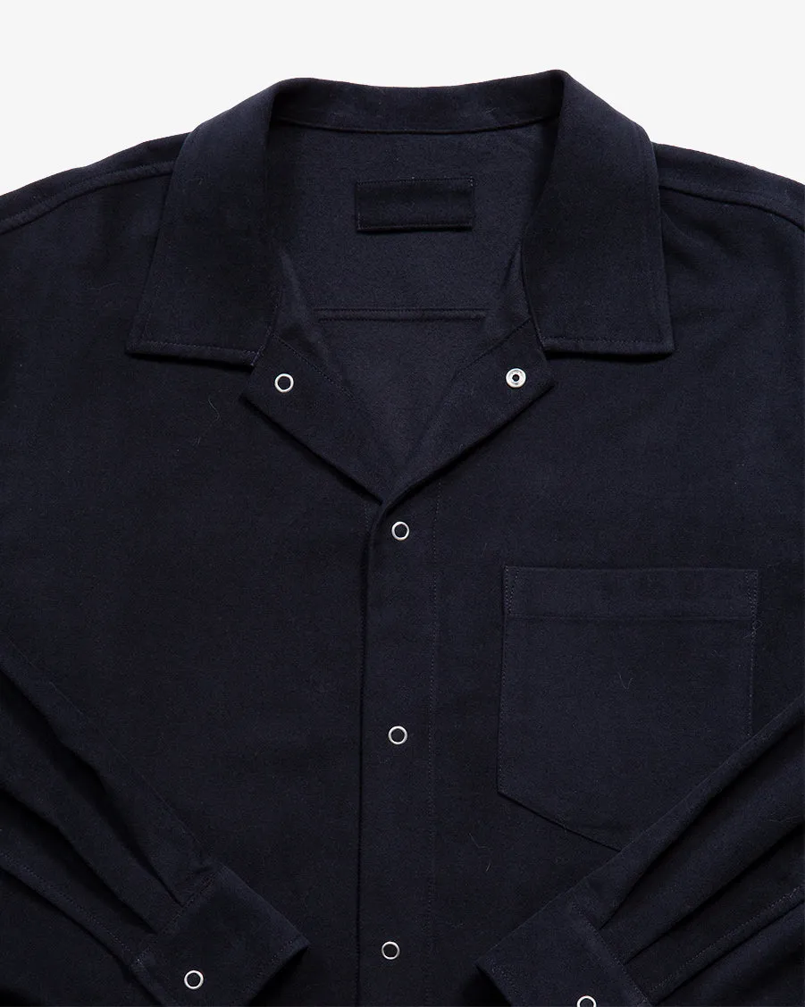 WORKSHOP SHIRT - DARK NAVY MOLESKIN sold by James Coward product image thumbnail 2