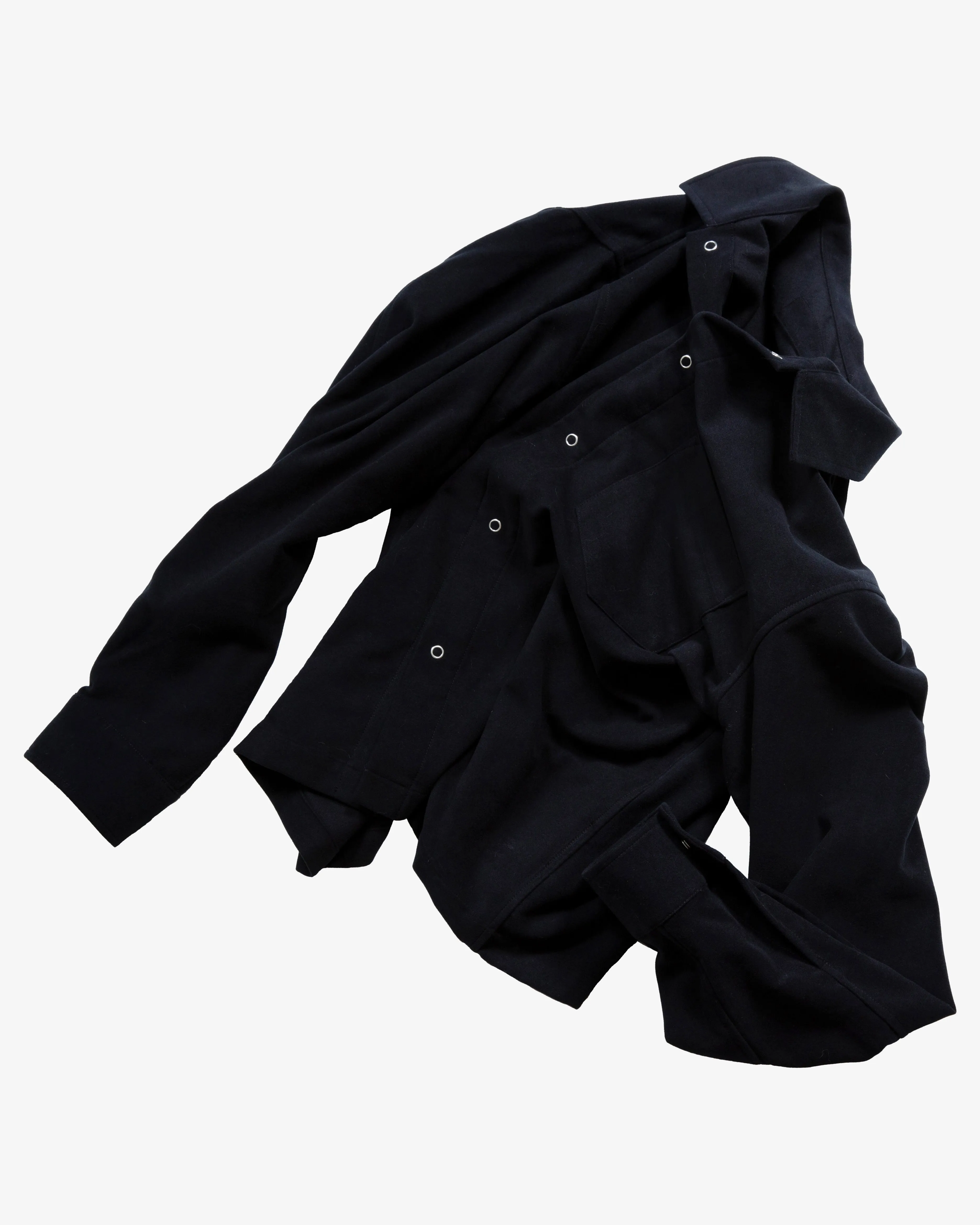 WORKSHOP SHIRT - DARK NAVY MOLESKIN sold by James Coward product image thumbnail 3