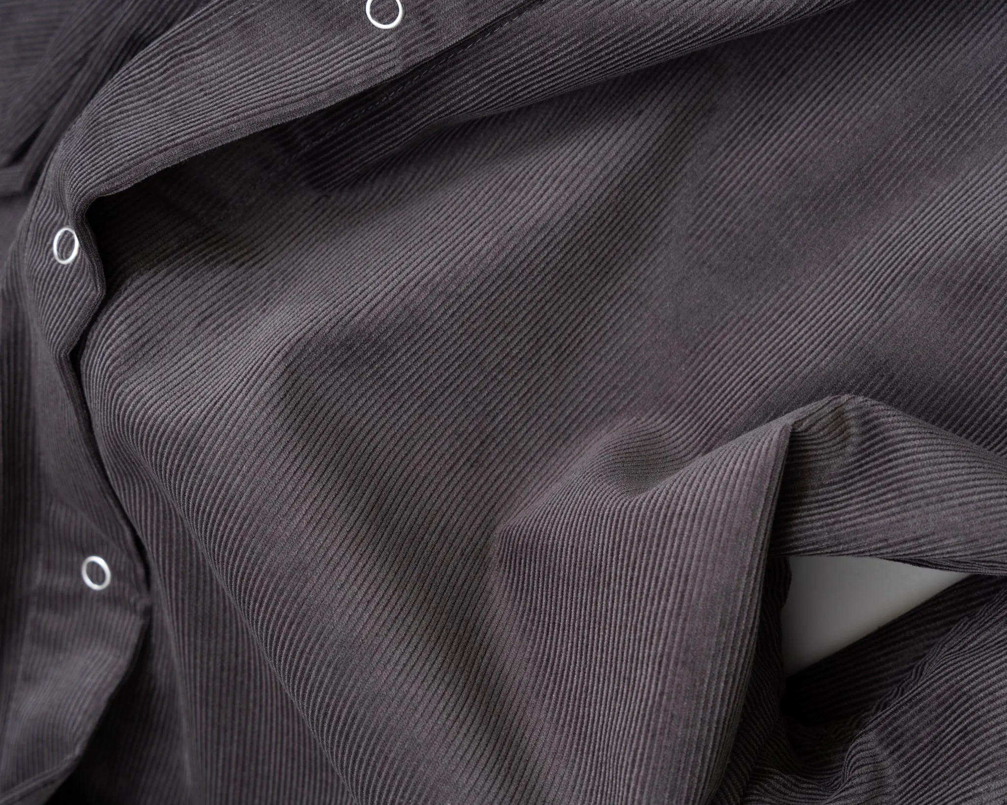 WORKSHOP SHIRT - CHARCOAL COTTON CORDUROY sold by James Coward product image thumbnail 4